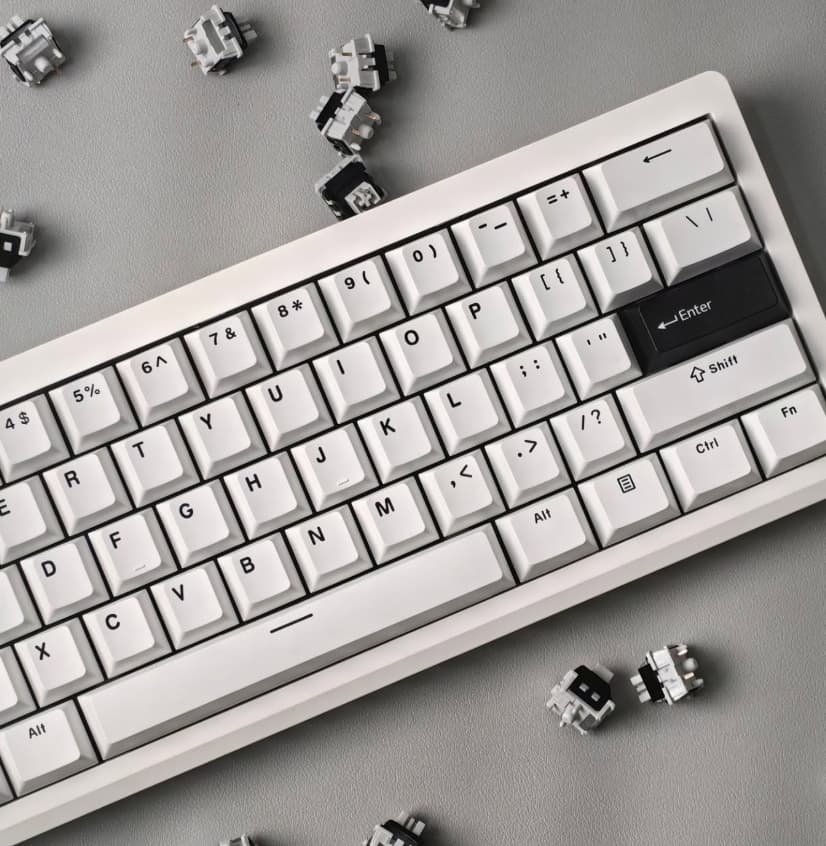 White keyboard